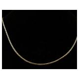 14k Gold Chain Necklace, Tw 3.3g, Sz 20in