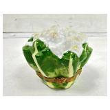 Limoges France Cauliflower Porcelain Hinged