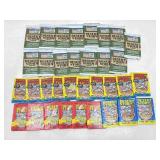 Mixed lot of sealed wax packs Desert storm