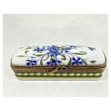 Limoges France Porcelain Hinged Trinket Box
