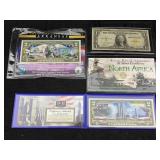 Us Bill Collection Incl. $1 Dollar Silver