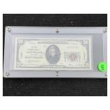 1929 $20 Dollar Bill Amsterdam New York National