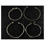 Sterling Silver Bracelets, Tw 46g, Sz 2ï¿½in