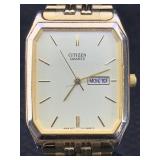 Vtg Citizen Quartz Watch, Mod 946197, Working