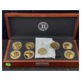 24k Gold-plated Us Constitution Proof Coin Coll.