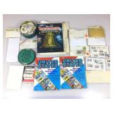 Vtg postage stamps, asstd & US stamp collecting