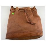 Vtg Frye Brown Leather Melissa Bucket Bag
