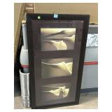 Framed Calla Lily flower prints, 21x39in