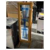 Full mirror jewelry cabinet. 15x57