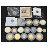 Us Coins & Copy Coins Not Gold, See Photos