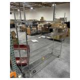 4-tier rack, 18x72x77in