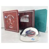 Mixed lot of sports cards in albums