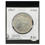 1887 Signature Series Silver Morgan Dollar
