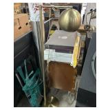 Brass floor lamp, 4ft tall