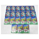 Mixed lot of sealed wax packs Football