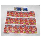 Mixed lot of sealed wax packs Football