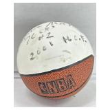 Moses malone autographed mini basketball