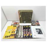 Vtg Book holder w/Marklin train catalogs