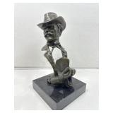 T. Trask Signed Wild West Gambler (Wyatt Earp?)