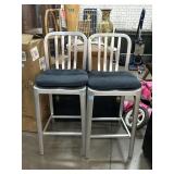 2-Aluminum high chairs