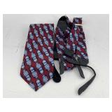 Signed Larry King Live Tie & Suspenders