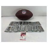 Mixed  sports lot with autographed football