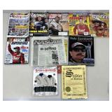 NASCAR magazines, Earnhardt Jr & Sr, hardcover