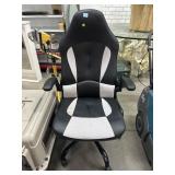 Black & white gaming chair