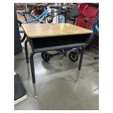 Student desk w/open front, 24in long