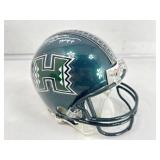 university of Hawaii  autographed mini helmet