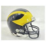 Michigan autographed mini helmet