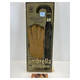 Vtg Designer Series Mens Umbrella & Driving Glove