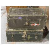 2 vtg trunks. Approx 3x1x1ft