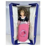 Vtg 28 in Lenci felt doll, Fedora, in original