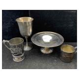 Silver-plated Dishes Incl. Cups, Goblet & More,