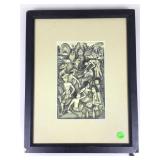 Astawa Signed Balinese Painting 12.5x16