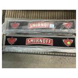 14 Smirnoff Spill mats, 3x21in long