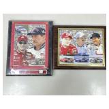 Sealed NASCAR plaque, Dale Earnhardt Sr & Jr &