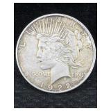 1922 D Silver Peace Dollar