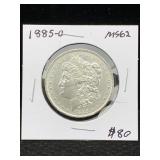 1885-o Silver Morgan Dollar