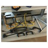 3 Work Lights, Clamps & More