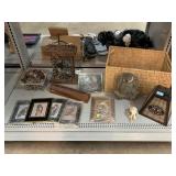 Vtg owl prints collection, assorted household