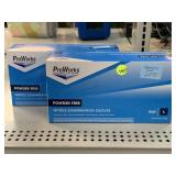 2 boxes ProWorks 100ct blue nitrile gloves size