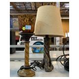 2 decorative side table lamps.