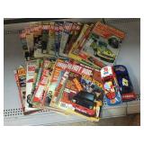 Assorted Hot Rodding Magazines & 2 Diecast Cars