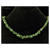 Anhui Turquoise Necklace W/sterling Clasp, Sz 18ig