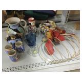 Small porcelain beer steins, Fall decor pumpkin,