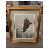 Signed Winged Attack Bald Eagle R L  Kothenbeutel