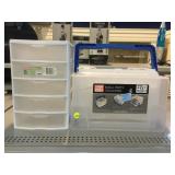 Sterilite 5 drawer organizer and ShopBasics Small