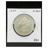 1900 Silver Morgan Dollar